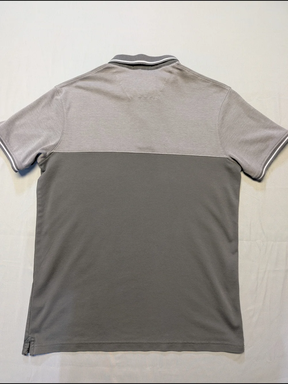 Denim & Flower Gray Polo Men's Size Small Short-Sleeve